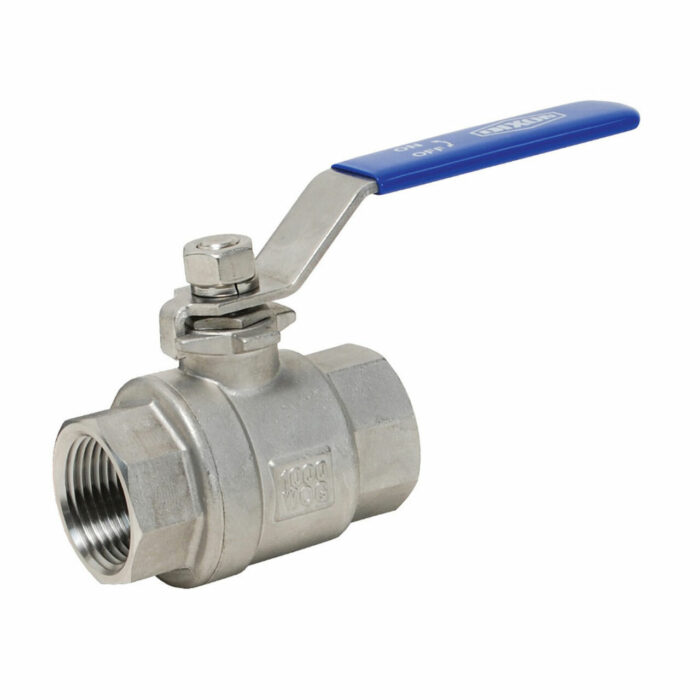 Stainless Steel Ball Valves, One Piece, Reduced Bore, Lever Operated with Locking Device, BSP